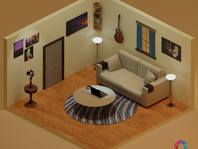 The Living Room 3d art 3d modeling animation blender3d design icon illustration interior realistic render room sci fi