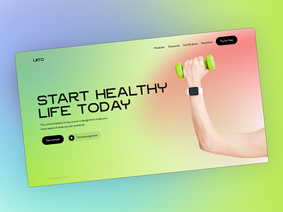 1st screen concept - Healthy life