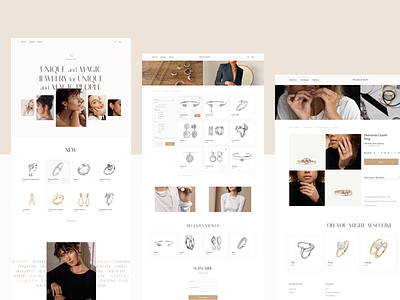 PRAANA JEWELRY - ecommerce website design ecommerce flat jewelry minimal ui ux web website