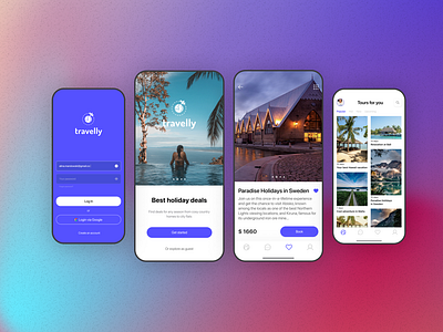 Travel app concept