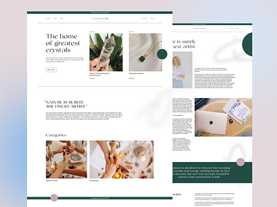 Lovinne. Jewellery and gemstones shop. branding design flat minimal ui ux web website