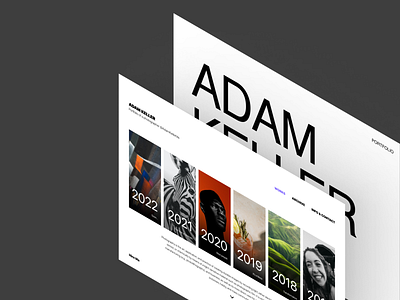 Photographer portfolio - website design flat minimal ui ux web website