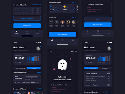 Start investing / finance / mobile app app design finance investments mobile ui ux