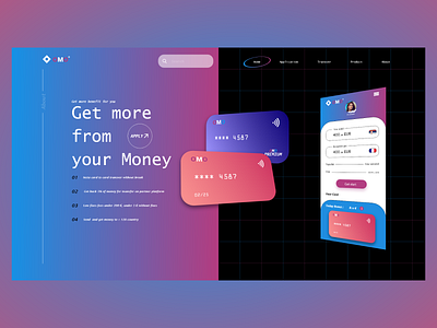 OMO 3d app appdesign card web webdesign