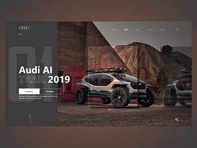 Audi websait concept audi audiai car ui vehicle web webdesign