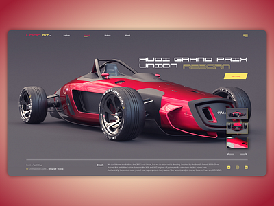 Union Gt websait audi audiunion car design formula ui union web webcar webdesign