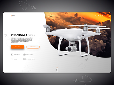 DRFLY. websait air aircraft airplane design drone fly ui web webdesign websait