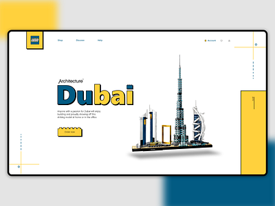 Lego - Redesign ... arhitect black blue branding design dubai gray lego lego company that sells dice logo trending ui web webdesign websait white yellow