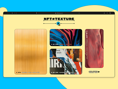 NFT#TEXTURE website ... branding design illustration logo nft store texture trending ui web webdesign website