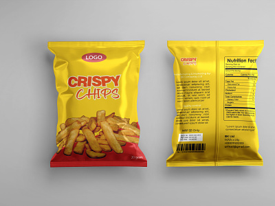 Potato Chips Packaging Design branding design graphic design illustration package design typography