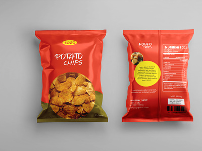Potato Chips Packaging Design adobe illustrator branding graphic design package design
