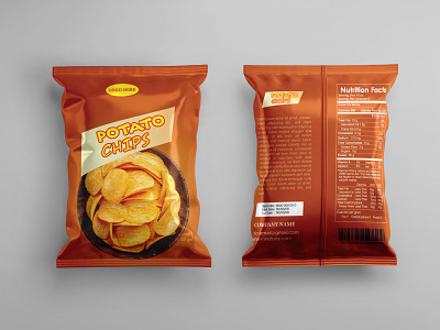 Chips Packaging Design adobe illustrator chips packet design graphic design package design product design