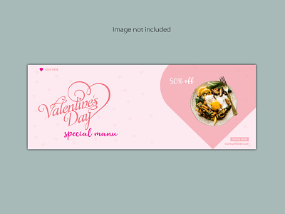 Valentine day Facebook cover design