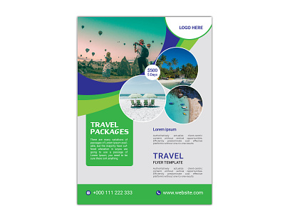 Travel Flyer Template Design branding design enjoy flyer flyer design holydays poster travel travel flyer