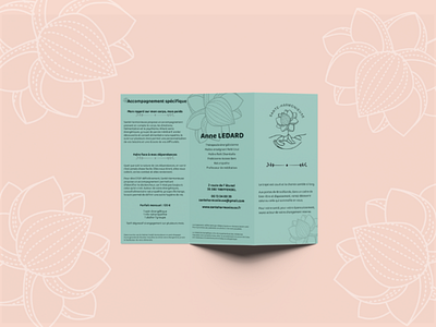 Leaflet for sante harmonieuse design leaflet lotus naturopath