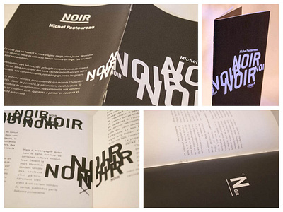 LE NOIR black graphic design livret