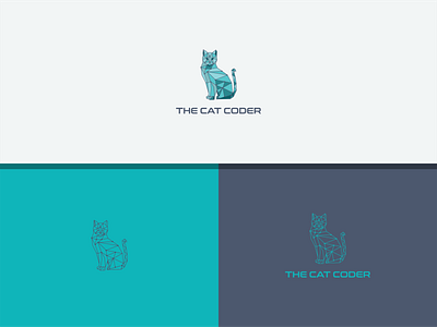 Polygon cat logo branding design graphic design icon illustration logo typography vector