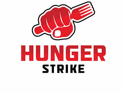 Hungerstrike logo app art branding design graphic design icon illustration illustrator logo typography vector