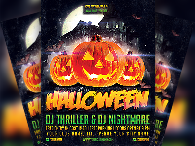 Halloween Party Poster Template