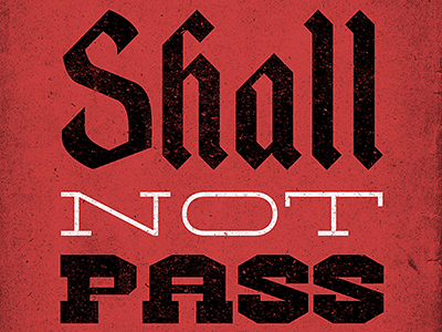 You Shall Not Pass displate gandalf lotr poster quote