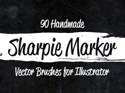 90 Sharpie Marker Vector Brushes brush illustrator illustrator brush sharpie vector
