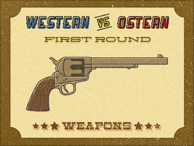 Western vs Ostern colt first majkol ostern round shot weapons western