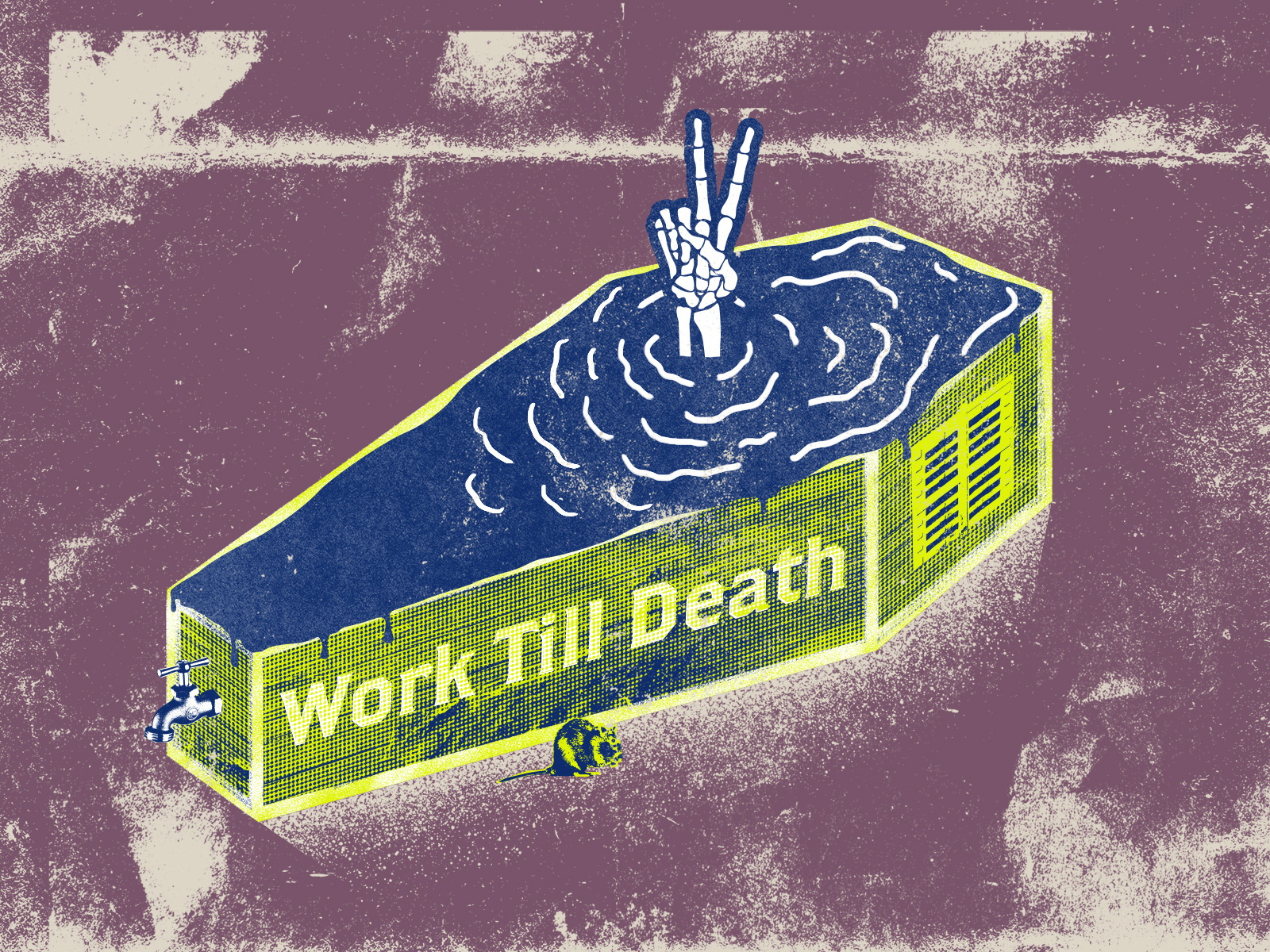 Work Till Death by Mihály Tóth on Dribbble