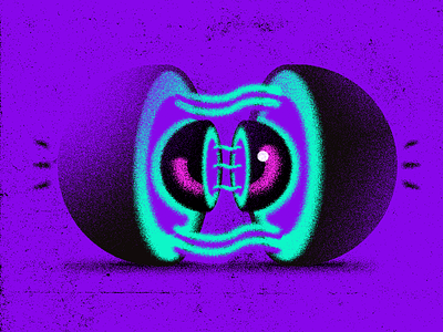Distressed Eye 2 distress eye grain magenta neon photoshop purple