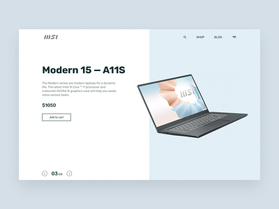 Web design: landing page