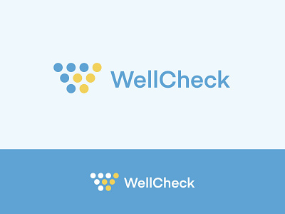 WellCheck logo iterations app design iconography logo design