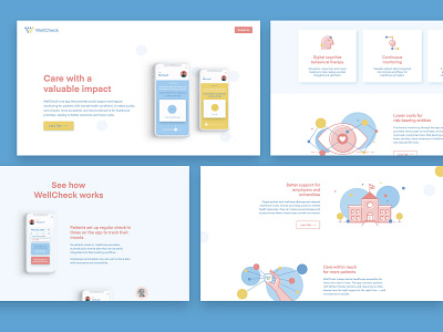 WellCheck Web Design depression visual identity