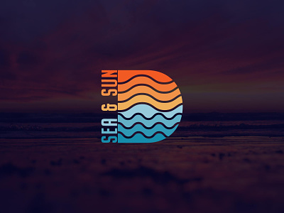 SEA & SUN logo design
