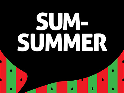 Sum Summer graphic lifestyle poster sense simple summer