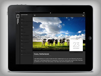 National Geographic - Photo Of The Day app black day design geographic mobile national of photo the white