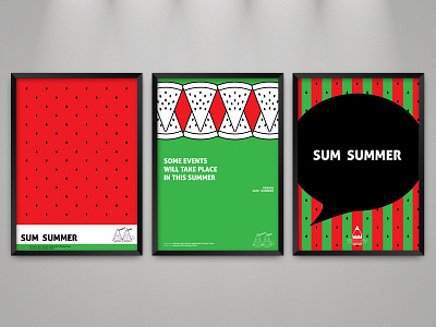 Sum Summer Poster Design event fun poster summer watermelon