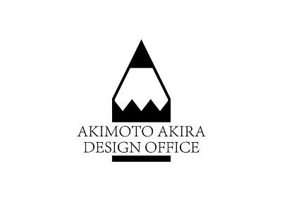 Akimoto Akira Design Office Logo Design black brand clead logo office pencil sense vi