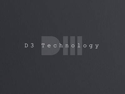 D3 Logo ads branding logo tech