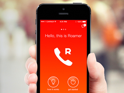 Roamer app gsm iphone mobile orange ui
