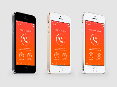 Roamer active screen app gsm iphone mobile orange ui