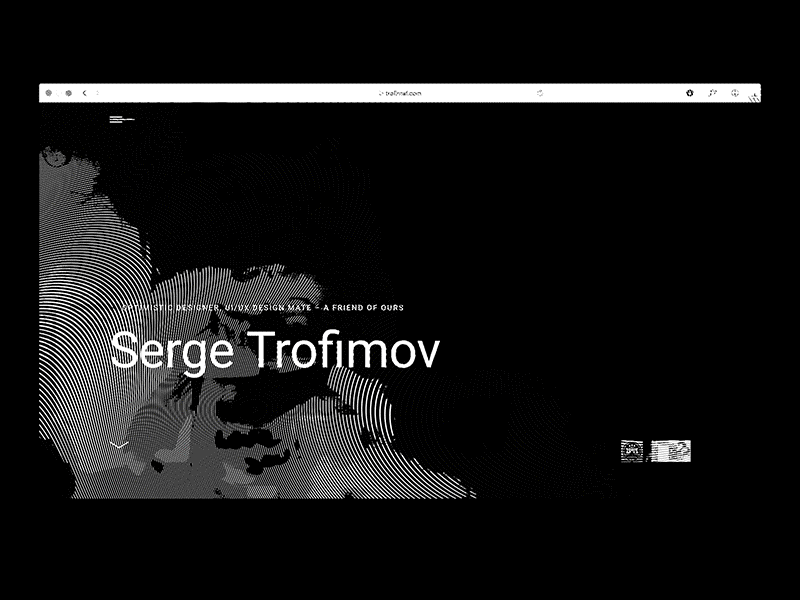 trafimaf.com designer freelancer homepage portfolio uiux website