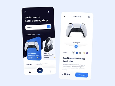 Game shop App UI app dualshock freelance iran new playstation5 sony ui uidesign uiux ux