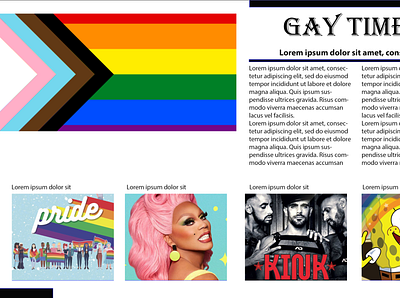 Pride Magazine Layout magazine layout photoshop pride web design