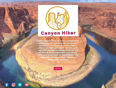 Canyon Hikers design figma prototyping ui ux website design