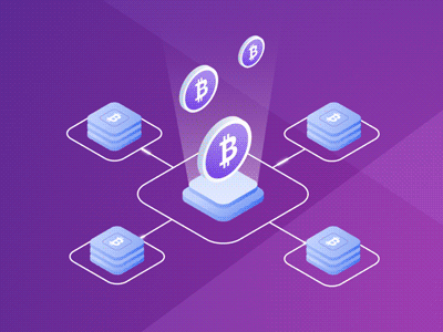 Cryptocurrency Isometric technology sci-fi network modern isometric future digital cryptocurrency crypto concepts blockchain bitcoin