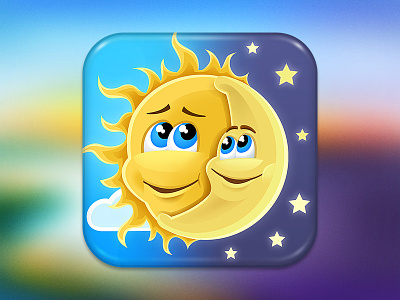 iOS icon appstore icon ios ipad iphone moon sky stars sun