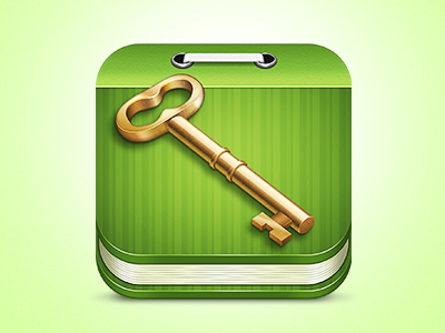 iOS icon appstore book green icon ios ipad iphone key