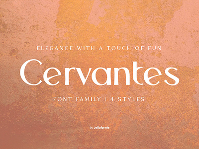 Cervantes feminine font font design font family type design typography vintage wordmark