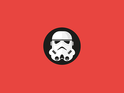 Storm Trooper flat icon illustration illustrator star starwars storm stormtrooper trooper vector wars