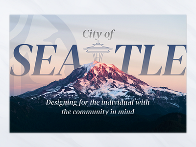 City of Seattle Cover Design