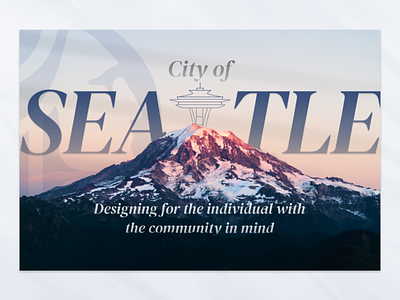 City of Seattle Cover Design